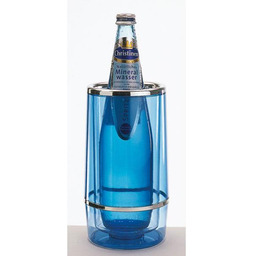 Schładzacz do butelek, cooler, polistyren, niebieski, 11.5x23 cm