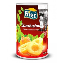 BRZOSKWINIE POŁÓWKI W SYROPIE KIER 4100G