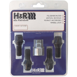 H&R B1253001KEY4 Nakrętki antykradzieżowe Wheel-Lock set M12 taper