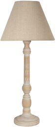 Candellux FOLCLORE 6 41-80755 lampa stołowa abażur len