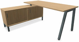CS5040 biurko A-L 160 cm z sideboardem
