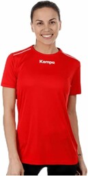 Kempa Poly, damski T-shirt, czerwony, XS