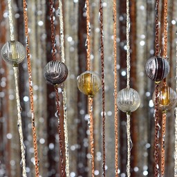 Firany Makarony Z Koralikami 300x250 Srebrne Kule Jasny