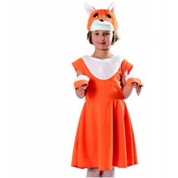 Strój Lis rudy lisek sukienka Lisiczka bal 98/104