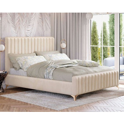 Łóżko tapicerowane BELANIA (SF1023P) w stylu Glamour 160x200