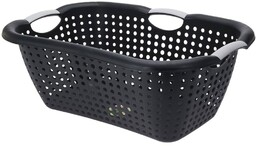 Kosz na pranie plastikowy czarny 26 l
