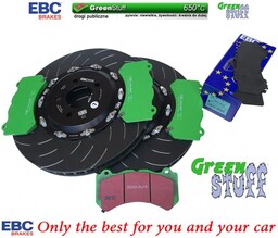 Przednie klocki GreenStuff + tarcze hamulcowe EBC Racing