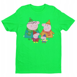 Koszulka Dziecięca-Świnka Peppa-Mix Kolory- 134 M