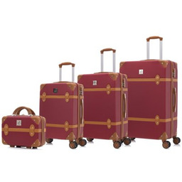 SEMI LINE Zestaw walizek T5840-0 Bordowo-brązowy