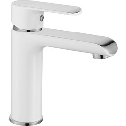 Rea Bateria Umywalkowa REA BLOOM Biały Chrom Niska