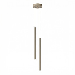 Lampa wisząca stalowa taupe 2-punktowa PASTELO 2