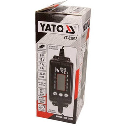 YATO YT-83033 Ładowarka do akumulatorów prostownik podtrzymujący, 4A,