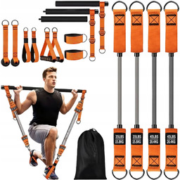 Kij Drążek Treningowy Z Ekspanderami Do Pilatesu Fitnessu
