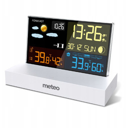 stacja pogody Meteo SP110B Budzik Alarm temperaturowy Dcf