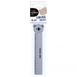 Linijka z figurka 15cm zawieszka Kidea DF-LF15CMKA-90099-RÓŻOWY DF-LF15CMKA-90099-SZARY,