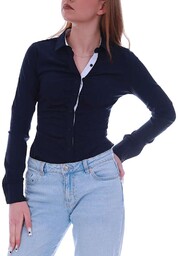Bawełniana granatowa koszula body