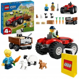 LEGO 60461 City - Czerwony traktor z przyczepą