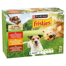 FRISKIES Karma dla psa Mix Mięs w sosie