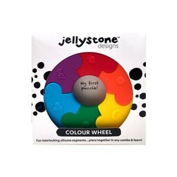 Jellystone Designs Pierwsze puzzle sensoryczne tęczowe kółko, 1opak.