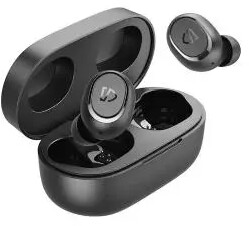 Soundpeats TrueFree 2 Dokanałowe Bluetooth 5.0 Czarny Słuchawki