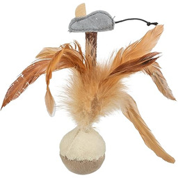 Trixie 45730 Piłka do stania z myszką, pluszowa,