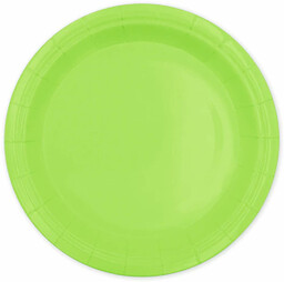 Talerzyki papierowe zielone - 18 cm - 6