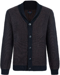 KARDIGAN MĘSKI FF NO 1 NAVY BROWN
