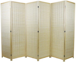 Parawan pokojowy dekoracyjny kotara 6 skrzydeł 180x300 bambus