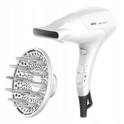 Profesjonalna Suszarka Do Włosów Braun 2000W Biała