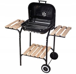 Duży Grill Ogrodowy Węglowy Półki