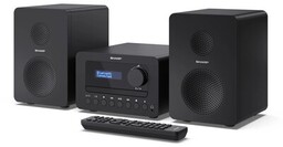 SHARP Wieża XL-B520D BK Czarna, Odtw.CD/-R/-RW/MP3, BT, Tuner
