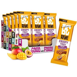 BERAW Baton proteinowy Crispy Fruit Mango-marakuja (15 x