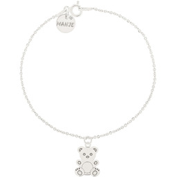 Srebrna bransoletka z misiem