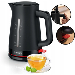 Czajnik elektryczny Bosch MyMoment TWK3M123 2400W 1,7l Czarny