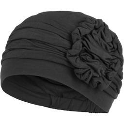 Turban Lotus-Uni Bamboo by Christine Headwear, czarny, One