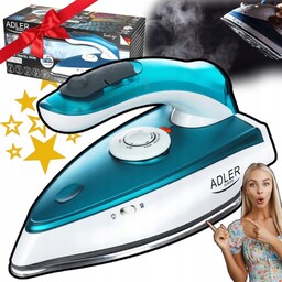 Małe Żelazko Podróżne Turystycznez Mocne z Funkcją Pary