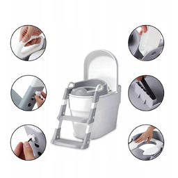 Drabinka Dla Dzieci Z Nakładką Sedesową Antypoślizgowe Siedzisko