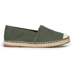 Męskie espadryle z plecionym noskiem zielone
