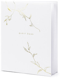 Księga Gości Guest book, 20x24,5 cm, biały