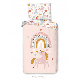 Pościel dla dziecka konie pony serduszka koniki 140x200