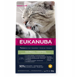 SUCHA Karma dla kota EUKANUBA Koty dorosłe Hairball