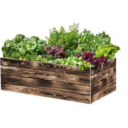 ATMOWOOD Drewniana grządka podwyższona 120 60 40 cm
