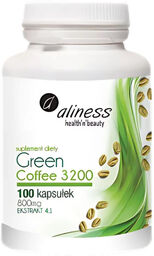Aliness Green Coffee 3200, 100 kapsułek