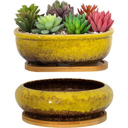 ARTKETTY Doniczki na sukulenty, ceramiczne doniczki na sukulenty