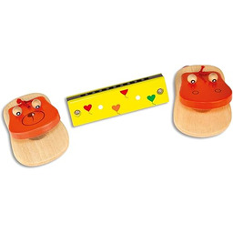 Bontempi 610310 instrument muzyczny kastaniety i harmonijka