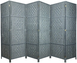 Parawan pokojowy dekoracyjny kotara 6 skrzydeł 180x300 szary-6