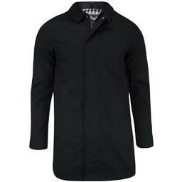 Granatowy, Elegancki Płaszcz Męski - Brave Soul KUBRSSS18ADDINGTONNAVY