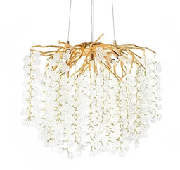 Zwisająca lampa RIVIERA 5900168832947 Moosee gałęzie płatki złota