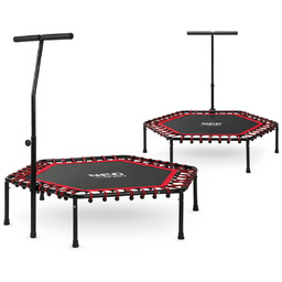 Neo-Sport, Trampolina fitness z uchwytem, czerwona, 127 cm