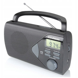 Hyundai PR200B radio przenośne Am/fm Lcd budzik czarny